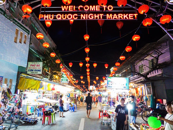 富國島夜市的美食天堂