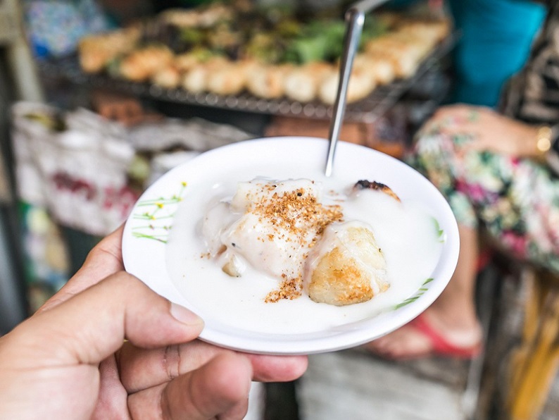 烤香蕉甜湯