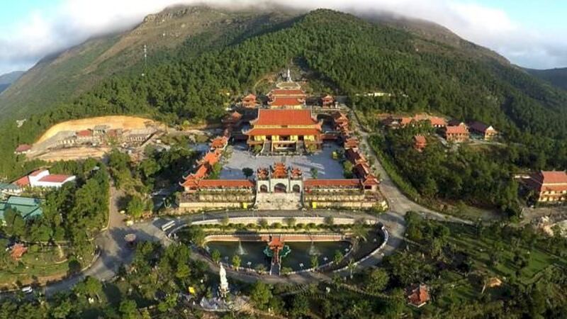 永福省西天名勝旅遊區全景。
