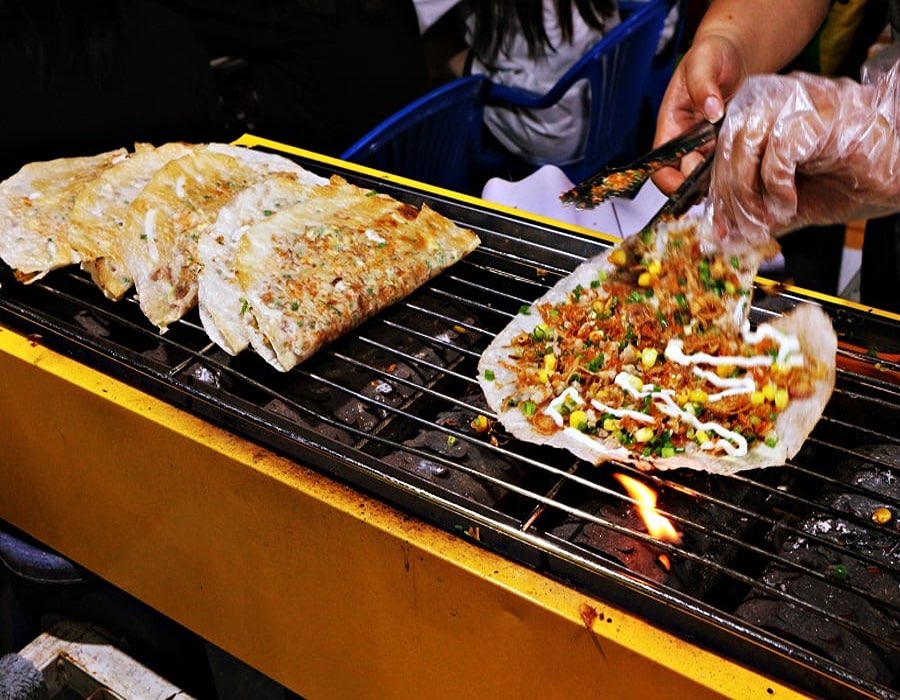 烤米紙（Bánh tráng nướng）