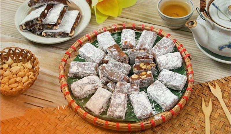 唐林古村的特色點心——「蔗藍」甜糯可口。