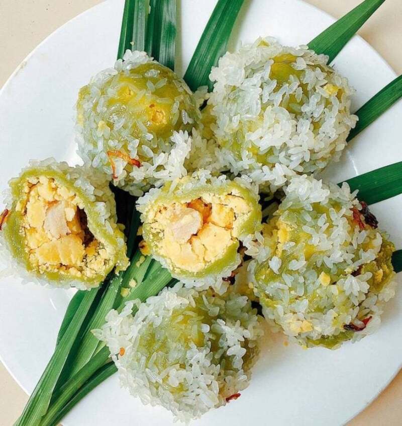 河內糯米綠豆糕（Xôi khúc）。