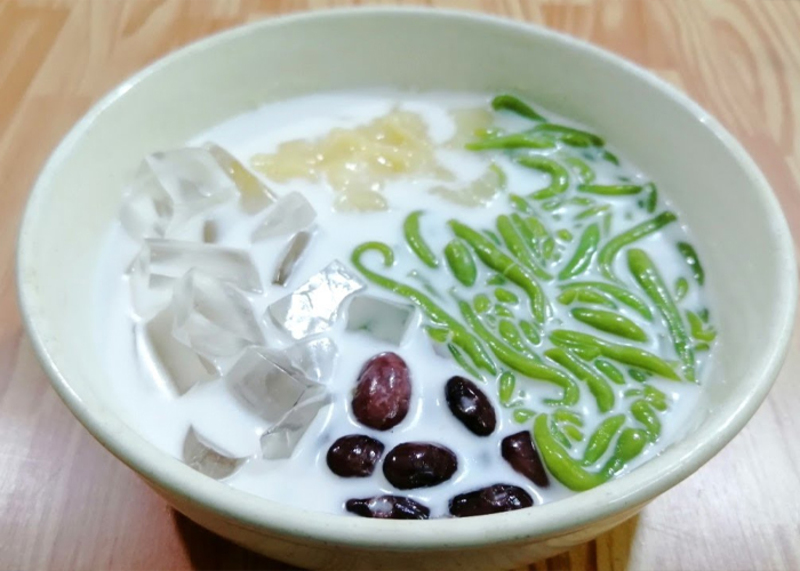 這道獨特的甜品同時吸引視覺與味覺。